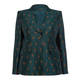 MARINA RINALDI JACQUARD BLAZER GREEN