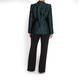 MARINA RINALDI JACQUARD BLAZER GREEN