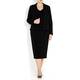 Marina Rinaldi black tailored cady JACKET