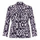 MARINA RINALDI PURE SILK IKAT PRINT JACKET