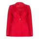 Marina Rinaldi red structured single breasted blazer