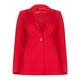 Marina Rinaldi red structured single breasted blazer