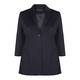 MARINA RINALDI SINGLE-BREASTED NAVY BLAZER