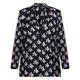 Marina Rinaldi Silk Floral Jacket Black 