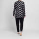 Marina Rinaldi Silk Floral Jacket Black 