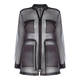 MARINA RINALDI BLACK SILK ORGANZA JACKET