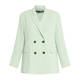 Marina Rinaldi Double Breasted Blazer Jacket Mint Green