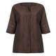 Marina Rinaldi chocolate linen & silk mix JACKET