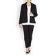 MARINA RINALDI BLACK PUNTO MILANO TAILORED BLAZER