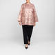 Marina Rinaldi Brocade Shacket Metallic Rose