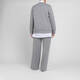 Marina Rinaldi Embroidered Jersey Bomber-Cut Jacket Grey 