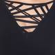 Marina Rinaldi Black Fine Knit Dress with criss-cross neck