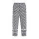 Marina Rinaldi Cropped Knitted Geometric Print Trousers Navy