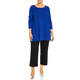 Marina Rinaldi Virgin Merino Wool Knitted Tunic China Blue