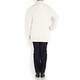 Marina Rinaldi shawl neck rib detail cream cardigan