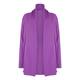 Marina Rinaldi shawl neck rib detail wisteria cardigan