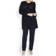 Marina Rinaldi navy cotton lace stitch-LONG CARDIGAN