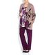 MARINA RINALDI plum tailored TROUSERS