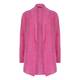 MARINA RINALDI LONG MOHAIR AND WOOL PINK CARDIGAN