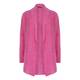 MARINA RINALDI LONG MOHAIR AND WOOL PINK CARDIGAN