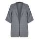 Marina Rinaldi pure linen collarless long jacket