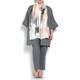 Marina Rinaldi pure linen collarless long jacket