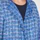 Marina Rinaldi blue tweed lurex JACKET