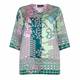 Marina Rinaldi silk scarf print LONG JACKET