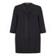 Marina Rinaldi black contrast stitched LONG JACKET