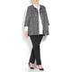 MARINA RINALDI MONOCHROME TEXTURED JACKET