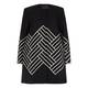 Marina Rinaldi Long wool mix chevron Jacket