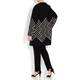 Marina Rinaldi Long wool mix chevron Jacket