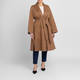 Marina Rinaldi Cotton Gabardine Trench Coat Camel 