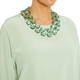 Marina Rinaldi Jewel Necklace Mint Green