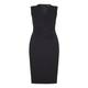 MARINA RINALDI BLACK CROSS FRONT DRESS WITH OPTIONAL SLEEVES