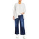 Persona By Marina Rinaldi Fine Knit Sweater White