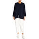 Persona by Marina Rinaldi Edge to Edge Cardigan Navy