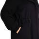 Persona by Marina Rinaldi Cloth Coat with Knitted Sleeve Black