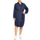 Persona by Marina Rinaldi Denim Shirt Dress