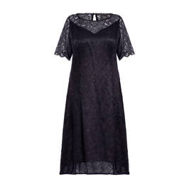 Persona by Marina Rinaldi Rebrodé Lace Dress Navy - Plus Size Collection