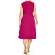 Persona by Marina Rinaldi Flared Dress Magenta 