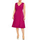 Persona by Marina Rinaldi Flared Dress Magenta 