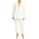 Persona by Marina Rinaldi Envers Satin Trousers White