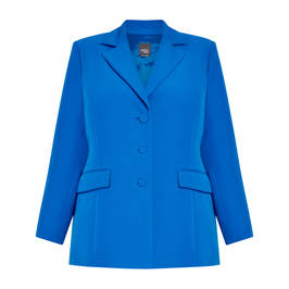 Persona by Marina Rinaldi Single Breasted Blazer Azure  - Plus Size Collection