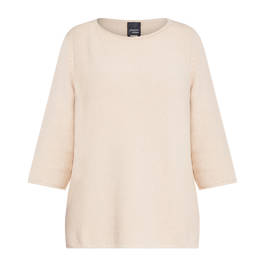Persona by Marina Rinaldi 100% Cotton Knitted Tunic Sand  - Plus Size Collection