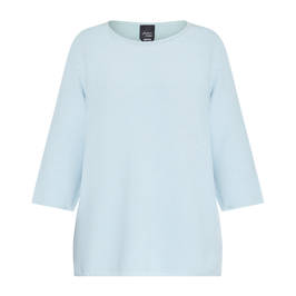Persona by Marina Rinaldi 100% Cotton Knitted Tunic Sky Blue - Plus Size Collection
