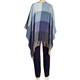 Persona by Marina Rinaldi Check Poncho Blue