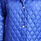 Persona By Marina Rinaldi Honeycomb Quilted Coat Bluette 