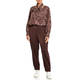 Persona by Marina Rinaldi Satin Cargo Trouser Chocolate 