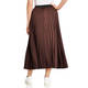 Persona by Marina Rinaldi Pleated Skirt Chocolate